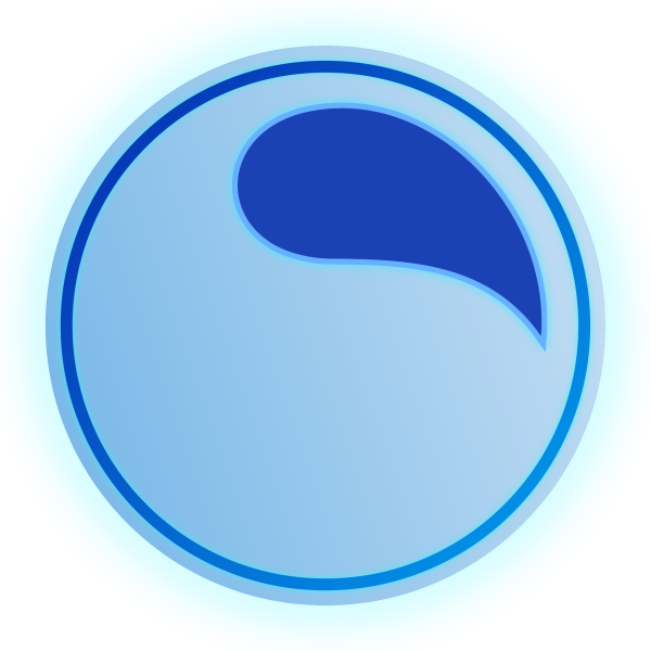 bubble wrap theory blue icon